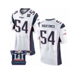 Men's Nike New England Patriots #54 Dont'a Hightower Elite White Super Bowl LI Champions NFL Jersey
