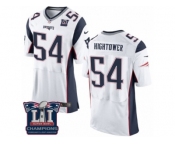 Men's Nike New England Patriots #54 Dont'a Hightower Elite White Super Bowl LI Champions NFL Jersey