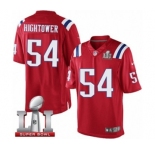 Men's Nike New England Patriots #54 Dont'a Hightower Limited Red Alternate Super Bowl LI 51 NFL Jersey