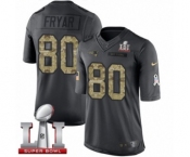 Men's Nike New England Patriots #80 Irving Fryar Limited Black 2016 Salute to Service Super Bowl LI 51 NFL Jersey