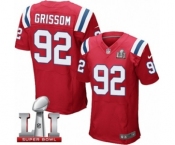 Men's Nike New England Patriots #92 Geneo Grissom Elite Red Alternate Super Bowl LI 51 NFL Jersey