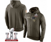 NFL Men's New England Patriots Nike Olive Salute To Service KO Performance Super Bowl LI 51 Hoodie