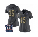 Women's Nike New England Patriots #15 Chris Hogan Limited Black 2016 Salute to Service Super Bowl LI Champions NFL Jersey