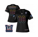 Women's Nike New England Patriots #18 Matthew Slater Game Black Fashion Super Bowl LI Champions NFL Jersey