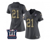 Women's Nike New England Patriots #21 Malcolm Butler Limited Black 2016 Salute to Service Super Bowl LI Champions NFL Jersey