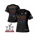 Women's Nike New England Patriots #29 LeGarrette Blount Game Black Fashion Super Bowl LI 51 NFL Jersey