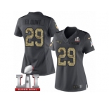 Women's Nike New England Patriots #29 LeGarrette Blount Limited Black 2016 Salute to Service Super Bowl LI 51 NFL Jersey