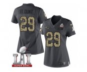 Women's Nike New England Patriots #29 LeGarrette Blount Limited Black 2016 Salute to Service Super Bowl LI 51 NFL Jersey