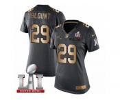 Women's Nike New England Patriots #29 LeGarrette Blount Limited Black Gold Salute to Service Super Bowl LI 51 NFL Jersey