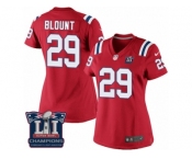 Women's Nike New England Patriots #29 LeGarrette Blount Red Alternate Super Bowl LI Champions NFL Jersey