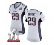 Women's Nike New England Patriots #29 LeGarrette Blount White Super Bowl LI 51 NFL Jersey