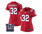 Women's Nike New England Patriots #32 Devin McCourty Red Alternate Super Bowl LI Champions NFL Jersey