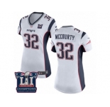 Women's Nike New England Patriots #32 Devin McCourty White Super Bowl LI Champions NFL Jersey