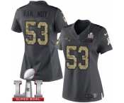 Women's Nike New England Patriots #53 Kyle Van Noy Limited Black 2016 Salute to Service Super Bowl LI 51 NFL Jersey
