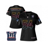 Women's Nike New England Patriots #54 Dont'a Hightower Game Black Fashion Super Bowl LI Champions NFL Jersey