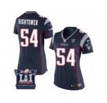 Women's Nike New England Patriots #54 Dont'a Hightower Navy Blue Team Color Super Bowl LI Champions NFL Jersey