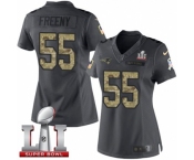 Women's Nike New England Patriots #55 Jonathan Freeny Limited Black 2016 Salute to Service Super Bowl LI 51 NFL Jersey