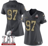 Women's Nike New England Patriots #97 Alan Branch Limited Black 2016 Salute to Service Super Bowl LI 51 NFL Jersey