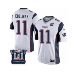 Youth Nike New England Patriots #11 Julian Edelman White Super Bowl LI Champions NFL Jersey