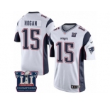 Youth Nike New England Patriots #15 Chris Hogan White Super Bowl LI Champions NFL Jersey