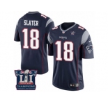 Youth Nike New England Patriots #18 Matthew Slater Navy Blue Team Color Super Bowl LI Champions NFL Jersey