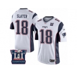 Youth Nike New England Patriots #18 Matthew Slater White Super Bowl LI Champions NFL Jersey