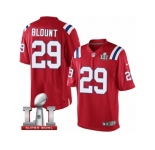 Youth Nike New England Patriots #29 LeGarrette Blount Red Alternate Super Bowl LI 51 NFL Jersey