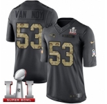 Youth Nike New England Patriots #53 Kyle Van Noy Limited Black 2016 Salute to Service Super Bowl LI 51 NFL Jersey