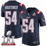 Youth Nike New England Patriots #54 Dont'a Hightower Limited Navy Blue Rush Super Bowl LI 51 NFL Jersey