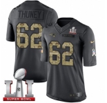 Youth Nike New England Patriots #62 Joe Thuney Limited Black 2016 Salute to Service Super Bowl LI 51 NFL Jersey