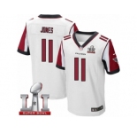 Men's Nike Atlanta Falcons #11 Julio Jones Elite White Super Bowl LI 51 NFL Jersey