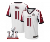 Men's Nike Atlanta Falcons #11 Julio Jones Elite White Super Bowl LI 51 NFL Jersey