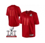 Men's Nike Atlanta Falcons #11 Julio Jones Red Drenched Limited Super Bowl LI 51 NFL Jersey