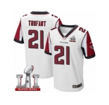Men's Nike Atlanta Falcons #21 Desmond Trufant Elite White Super Bowl LI 51 NFL Jersey