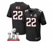 Men's Nike Atlanta Falcons #22 Keanu Neal Elite Black Alternate Super Bowl LI 51 NFL Jersey