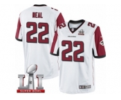Men's Nike Atlanta Falcons #22 Keanu Neal Limited White Super Bowl LI 51 NFL Jersey