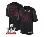 Men's Nike Atlanta Falcons #24 Devonta Freeman Limited Black Impact Super Bowl LI 51 NFL Jersey