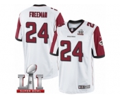 Men's Nike Atlanta Falcons #24 Devonta Freeman Limited White Super Bowl LI 51 NFL Jersey