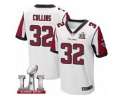 Men's Nike Atlanta Falcons #32 Jalen Collins Elite White Super Bowl LI 51 NFL Jersey
