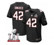 Men's Nike Atlanta Falcons #42 Patrick DiMarco Elite Black Alternate Super Bowl LI 51 NFL Jersey