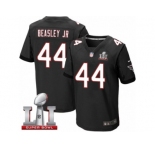 Men's Nike Atlanta Falcons #44 Vic Beasley Elite Black Alternate Super Bowl LI 51 NFL Jersey
