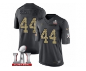 Men's Nike Atlanta Falcons #44 Vic Beasley Limited Black 2016 Salute to Service Super Bowl LI 51 NFL Jersey