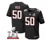 Men's Nike Atlanta Falcons #50 Brooks Reed Elite Black Alternate Super Bowl LI 51 NFL Jersey