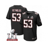 Men's Nike Atlanta Falcons #53 LaRoy Reynolds Elite Black Alternate Super Bowl LI 51 NFL Jersey