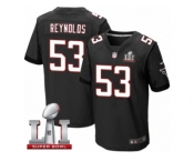 Men's Nike Atlanta Falcons #53 LaRoy Reynolds Elite Black Alternate Super Bowl LI 51 NFL Jersey