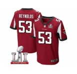 Men's Nike Atlanta Falcons #53 LaRoy Reynolds Elite Red Team Color Super Bowl LI 51 NFL Jersey
