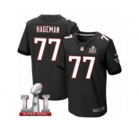 Men's Nike Atlanta Falcons #77 Ra'Shede Hageman Elite Black Alternate Super Bowl LI 51 NFL Jersey