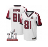Men's Nike Atlanta Falcons #81 Austin Hooper Elite White Super Bowl LI 51 NFL Jersey