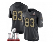 Men's Nike Atlanta Falcons #83 Jacob Tamme Limited Black 2016 Salute to Service Super Bowl LI 51 NFL Jersey