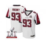 Men's Nike Atlanta Falcons #93 Dwight Freeney Elite White Super Bowl LI 51 NFL Jersey